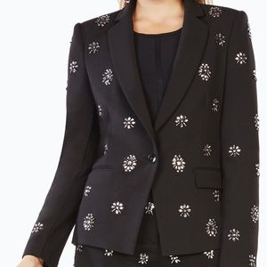 🆕WOT BCBGMaxAzria Crystal-Embellished Blazer XS